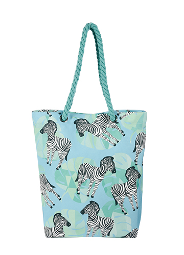 Zebra Canvas Bag